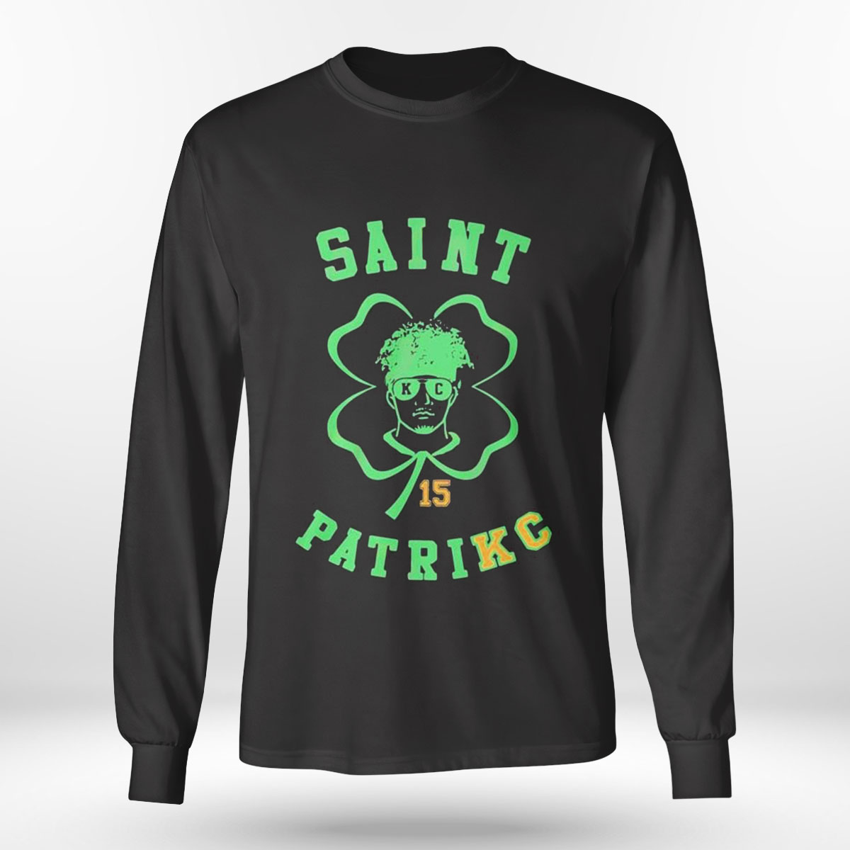 Saint Patrick Happy St Patrick's Day 15 Patrick Mahomes Kansas City Chiefs  Shirt