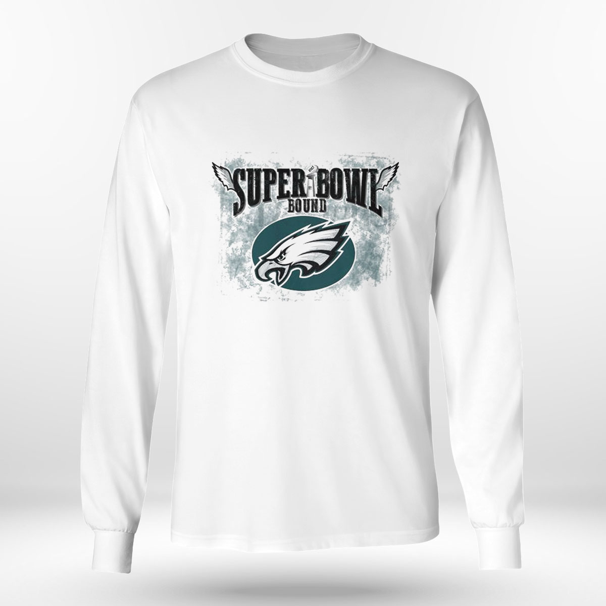 Super Bowl 57 Bound 2023 Championship Philadelphia Football Eagles  Sublimation Shirt Longsleeve