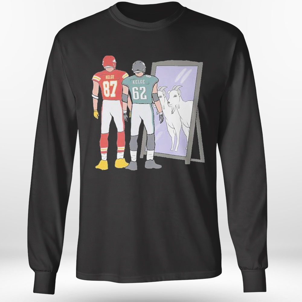 Travis Kelce And Jason Kelce Mirror Goats Shirt Ladies T-shirt