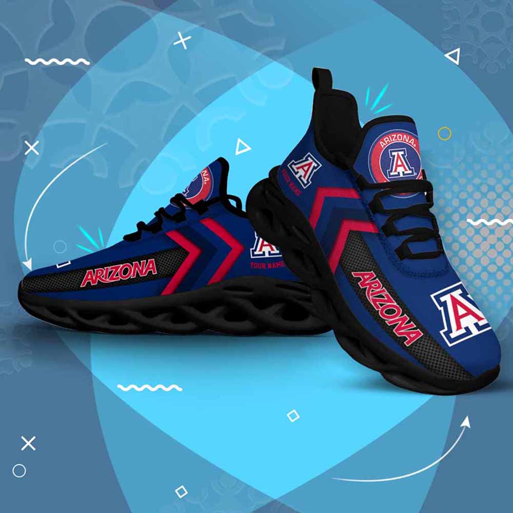 Ncaa Arizona Wildcats Custom Name Max Soul Shoes Chunky Sneakers