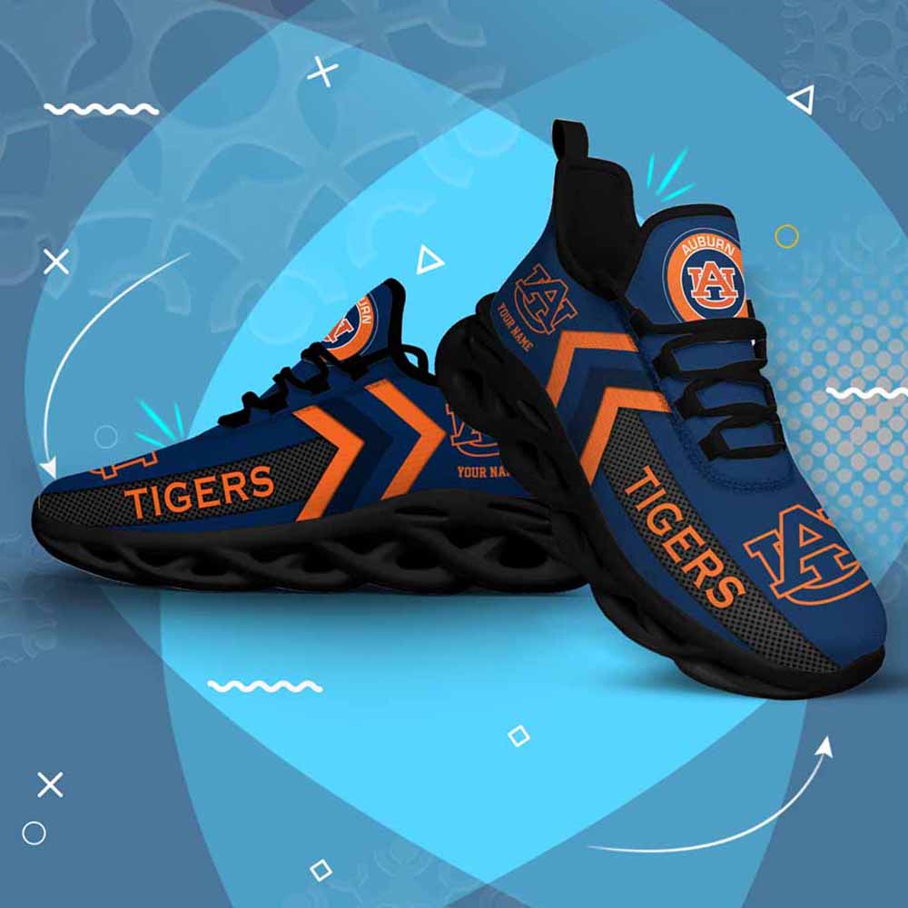 Ncaa Auburn Tigers Custom Name Max Soul Shoes Chunky Sneakers