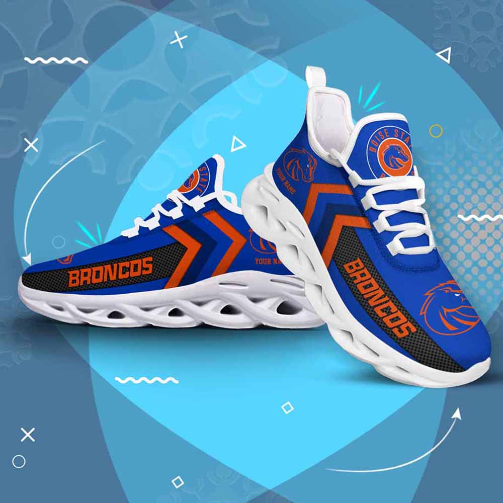 Ncaa Boise State Broncos Custom Name Max Soul Shoes Chunky Sneakers