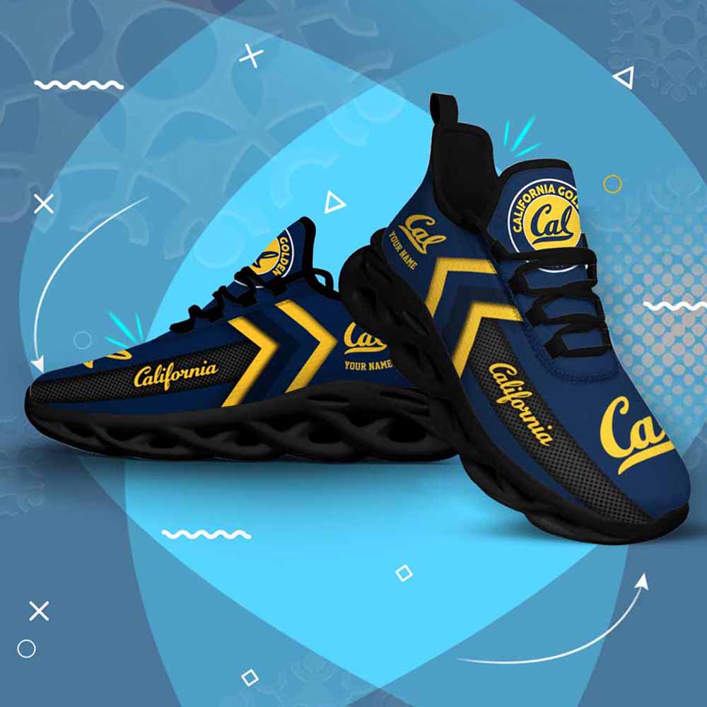 Ncaa California Golden Bears Custom Name Max Soul Shoes Chunky Sneakers
