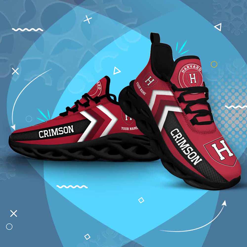 Ncaa Harvard Crimson Custom Name Max Soul Shoes Chunky Sneakers