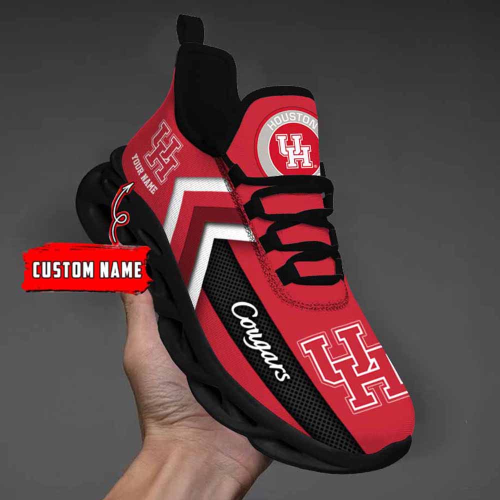 Ncaa Houston Cougars Custom Name Max Soul Shoes Chunky Sneakers