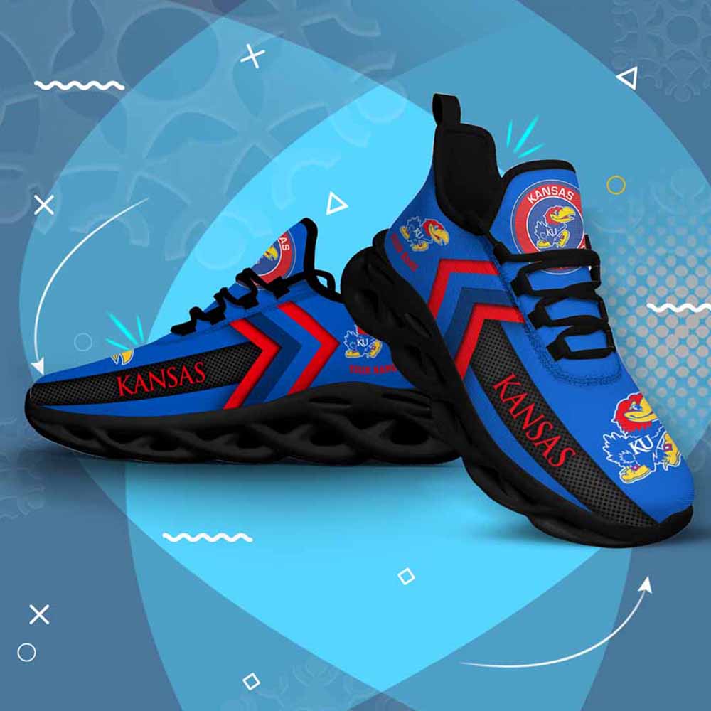 Ncaa Kansas Jayhawks Custom Name Max Soul Shoes Chunky Sneakers