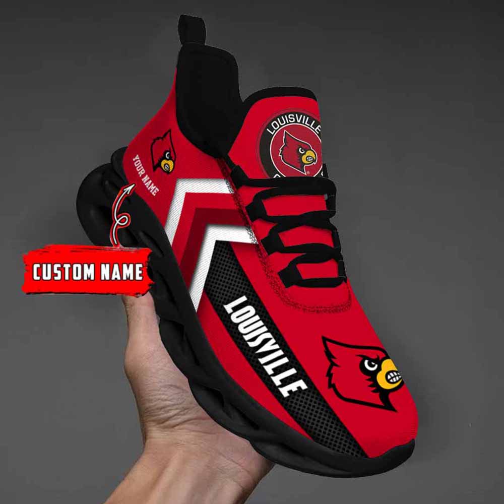 Ncaa Louisville Cardinals Custom Name Max Soul Shoes Chunky Sneakers