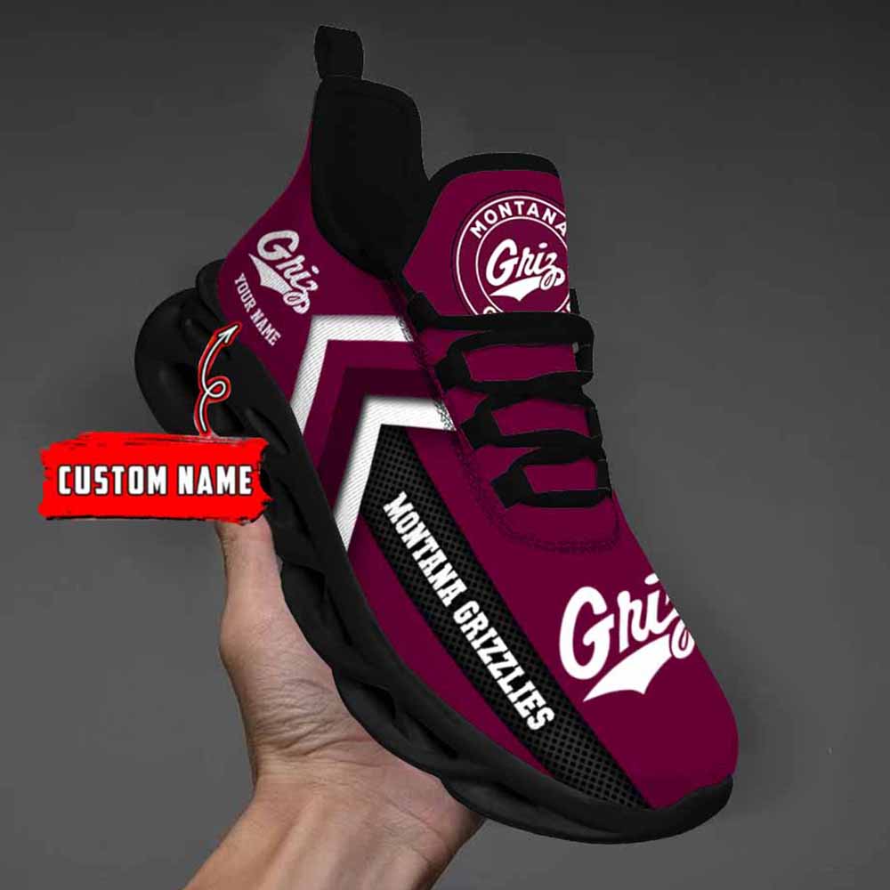 Ncaa Montana Grizzlies Custom Name Max Soul Shoes Chunky Sneakers