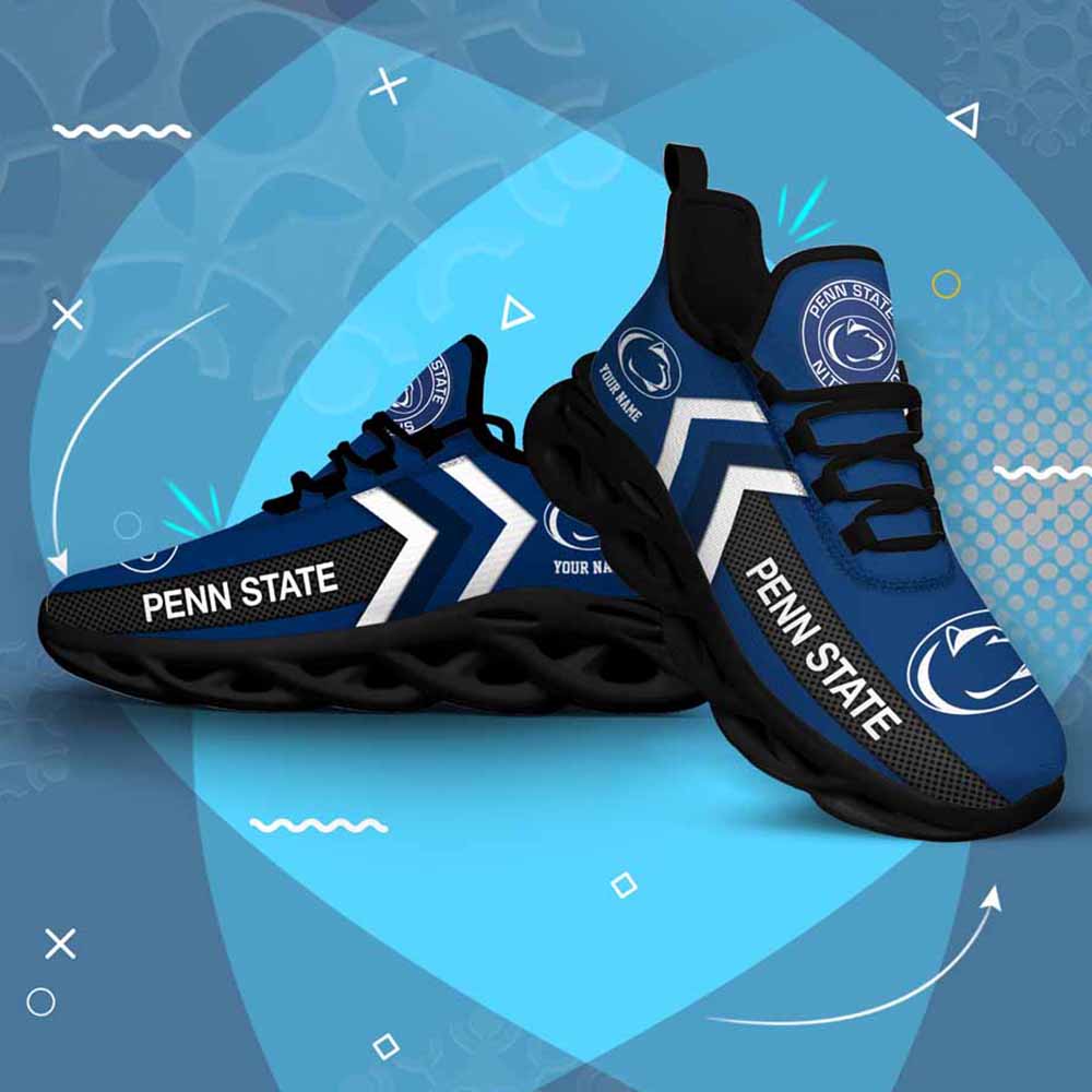 Ncaa Penn State Nittany Lions Custom Name Max Soul Shoes Chunky Sneakers