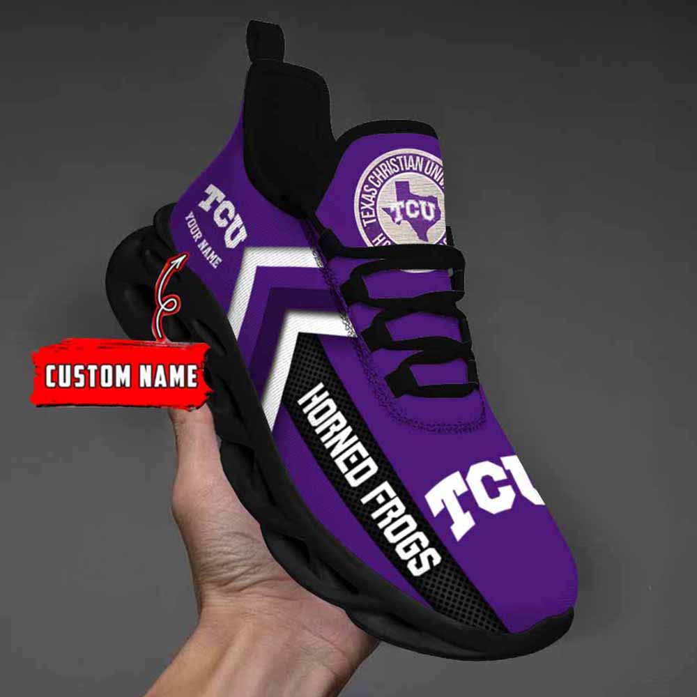 Ncaa Tcu Horned Frogs Custom Name Max Soul Shoes Chunky Sneakers