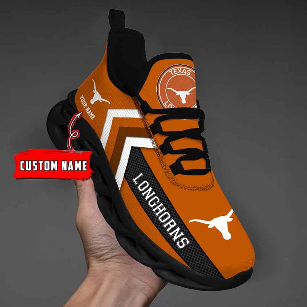 Ncaa Texas Longhorns Custom Name Max Soul Shoes Chunky Sneakers