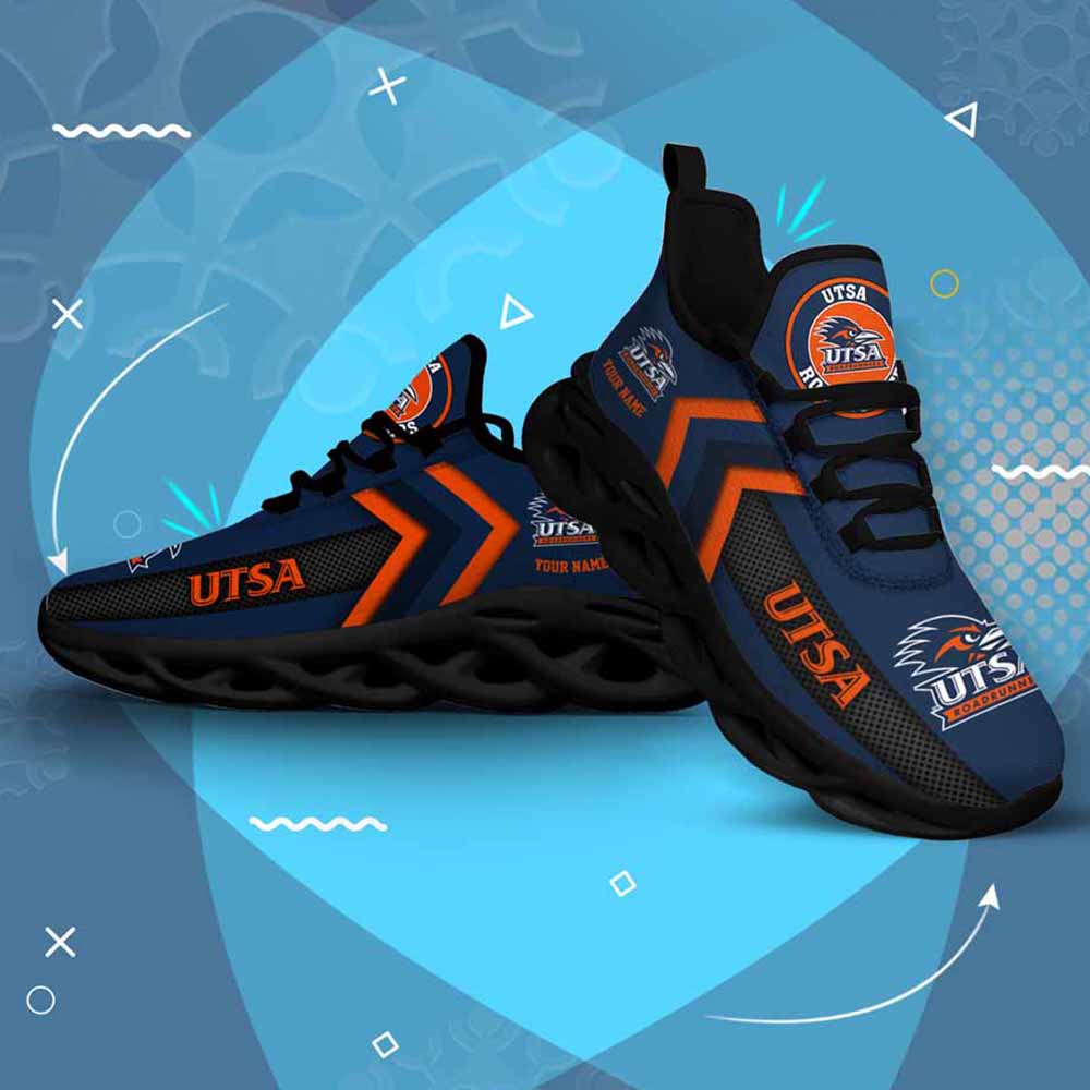 Ncaa Utsa Roadrunners Custom Name Max Soul Shoes Chunky Sneakers