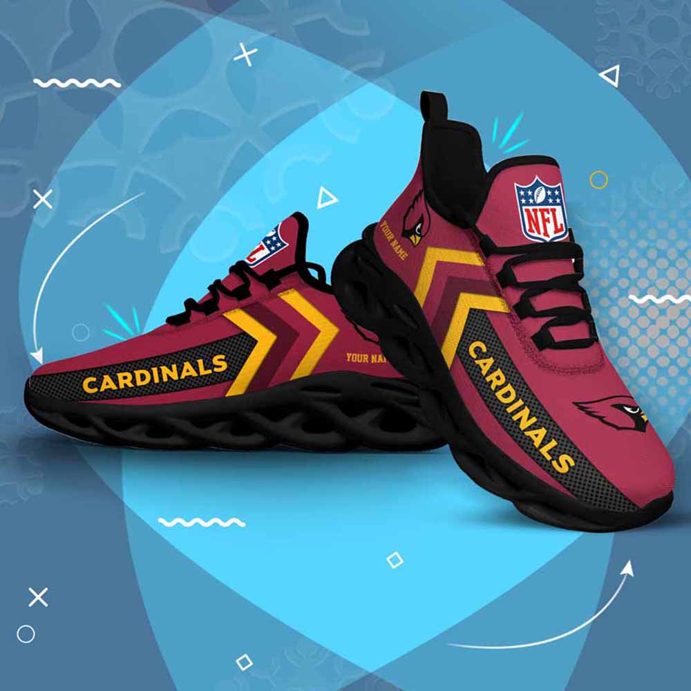 Nfl Arizona Cardinals Custom Name Max Soul Shoes Chunky Sneakers