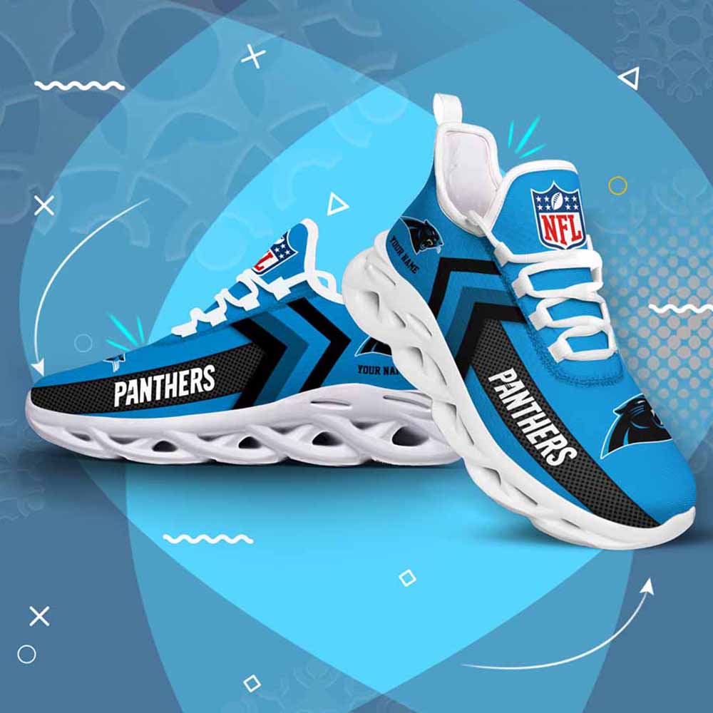 Nfl Carolina Panthers Custom Name Max Soul Shoes Chunky Sneakers