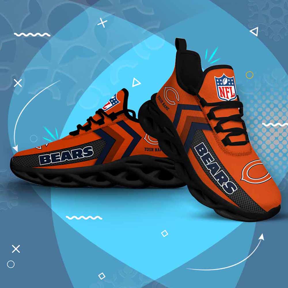 Nfl Chicago Bears Custom Name Max Soul Shoes Chunky Sneakers