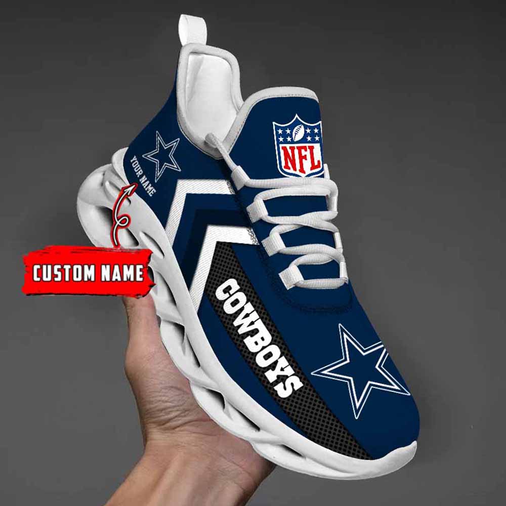 Nfl Dallas Cowboys Custom Name Max Soul Shoes Chunky Sneakers