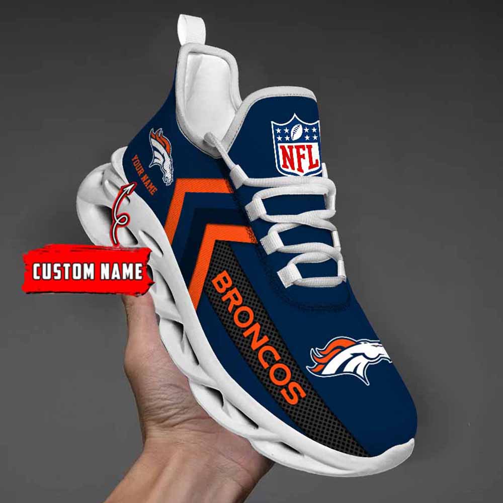 Nfl Denver Broncos Custom Name Max Soul Shoes Chunky Sneakers