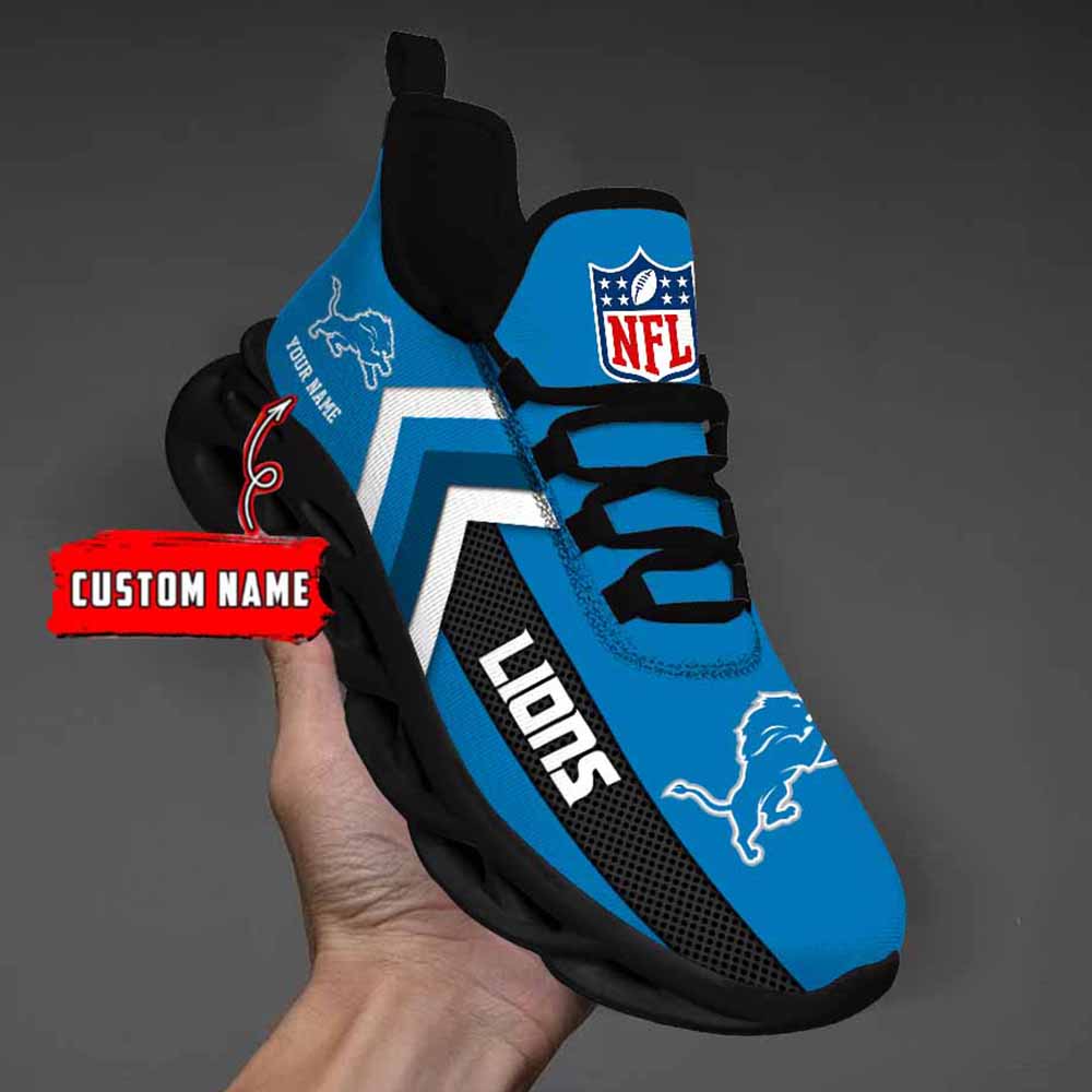 Nfl Detroit Lions Custom Name Max Soul Shoes Chunky Sneakers