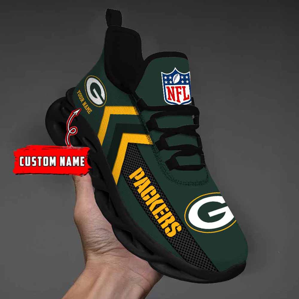 Nfl Green Bay Packers Custom Name Max Soul Shoes Chunky Sneakers
