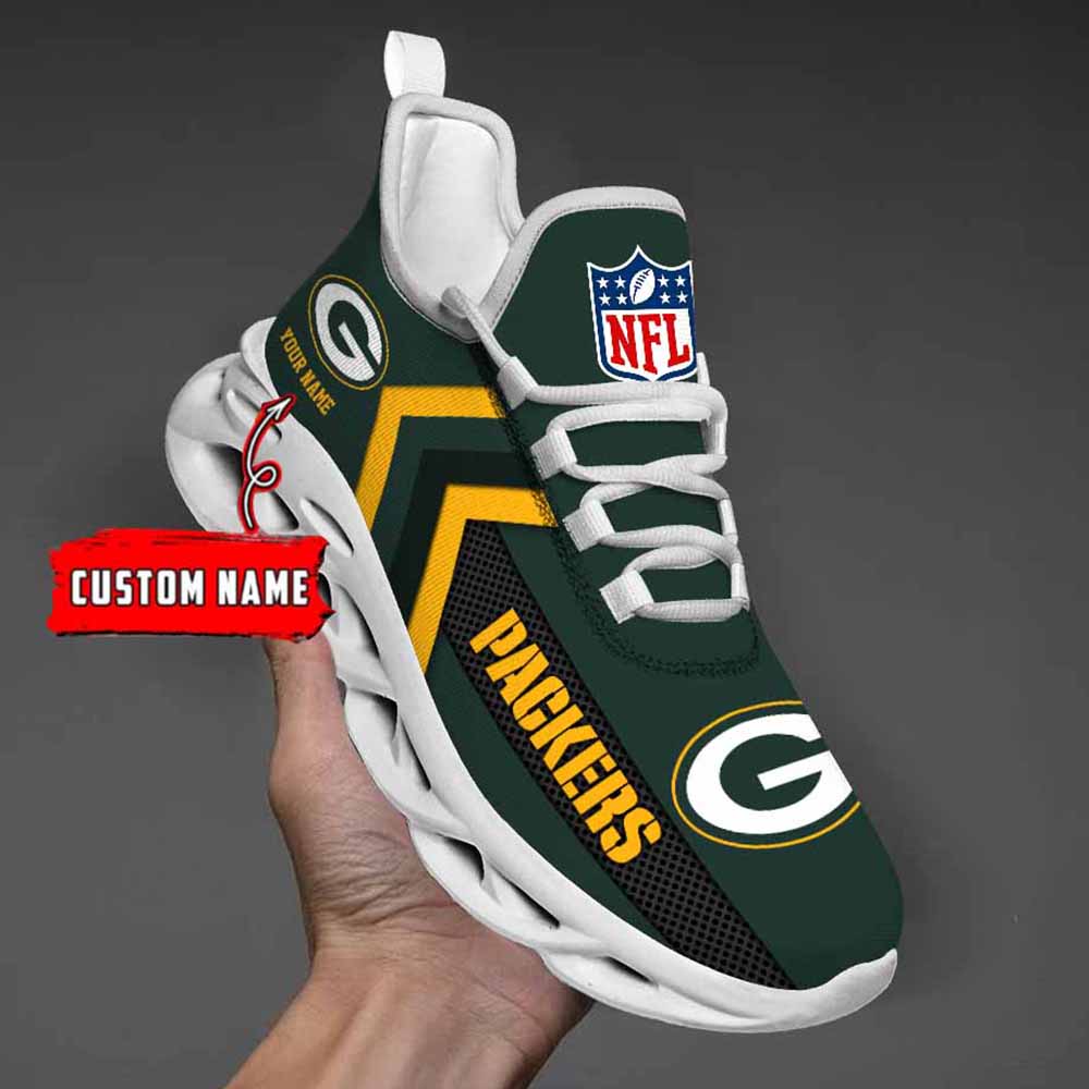 Nfl Green Bay Packers Custom Name Max Soul Shoes Chunky Sneakers