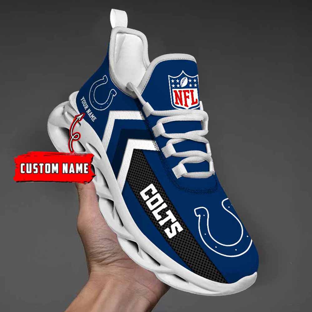 Nfl Indianapolis Colts Custom Name Max Soul Shoes Chunky Sneakers