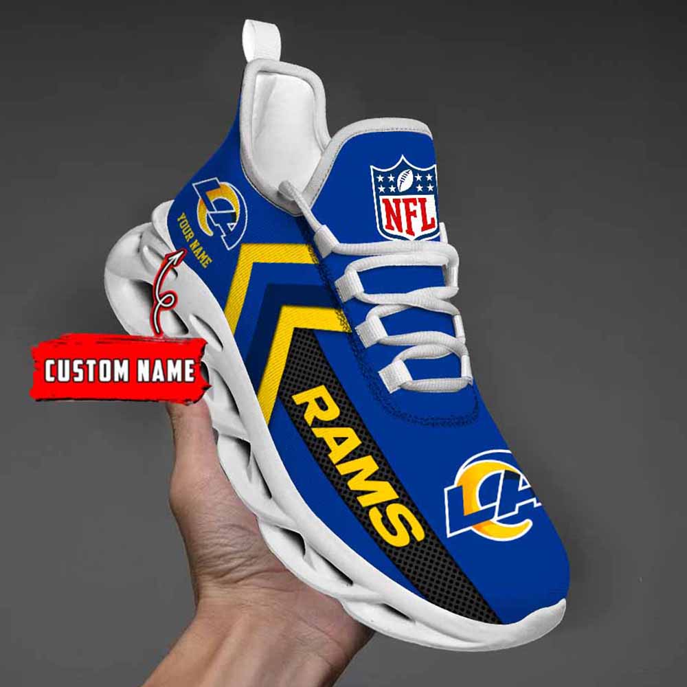 Nfl Los Angeles Rams Custom Name Max Soul Shoes Chunky Sneakers