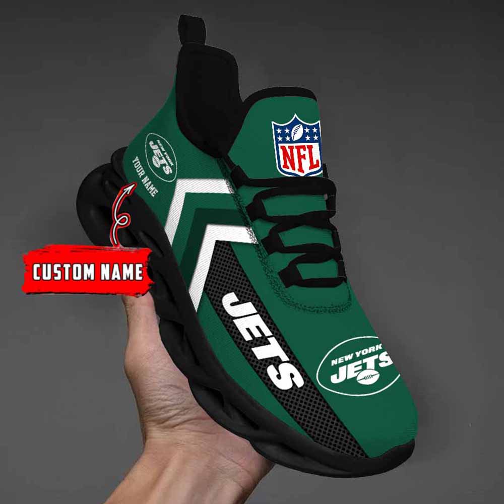 Nfl New York Jets Custom Name Max Soul Shoes Chunky Sneakers