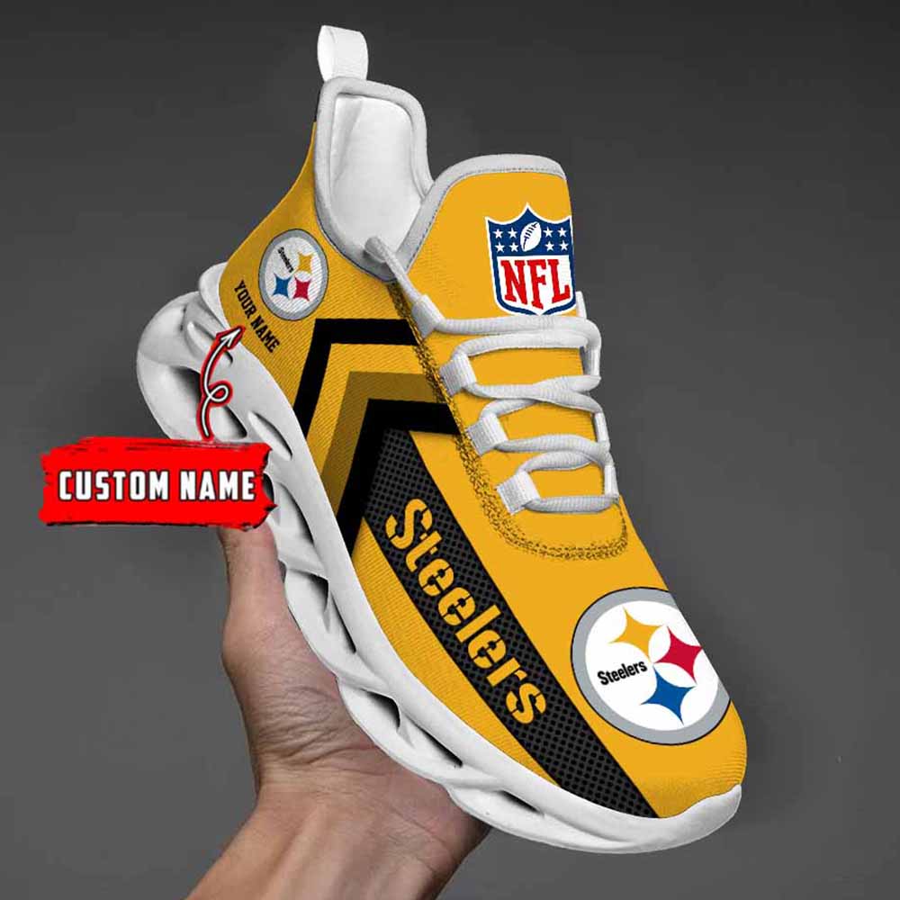 Nfl Pittsburgh Steelers Custom Name Max Soul Shoes Chunky Sneakers
