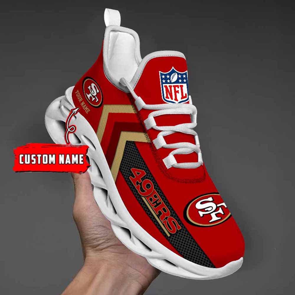 Nfl San Francisco 49ers Custom Name Max Soul Shoes Chunky Sneakers