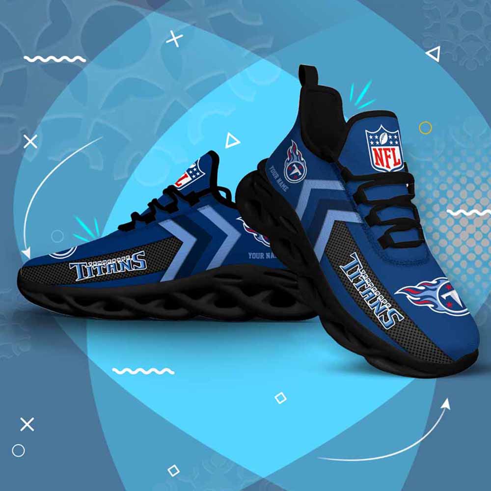 Nfl Tennessee Titans Custom Name Max Soul Shoes Chunky Sneakers