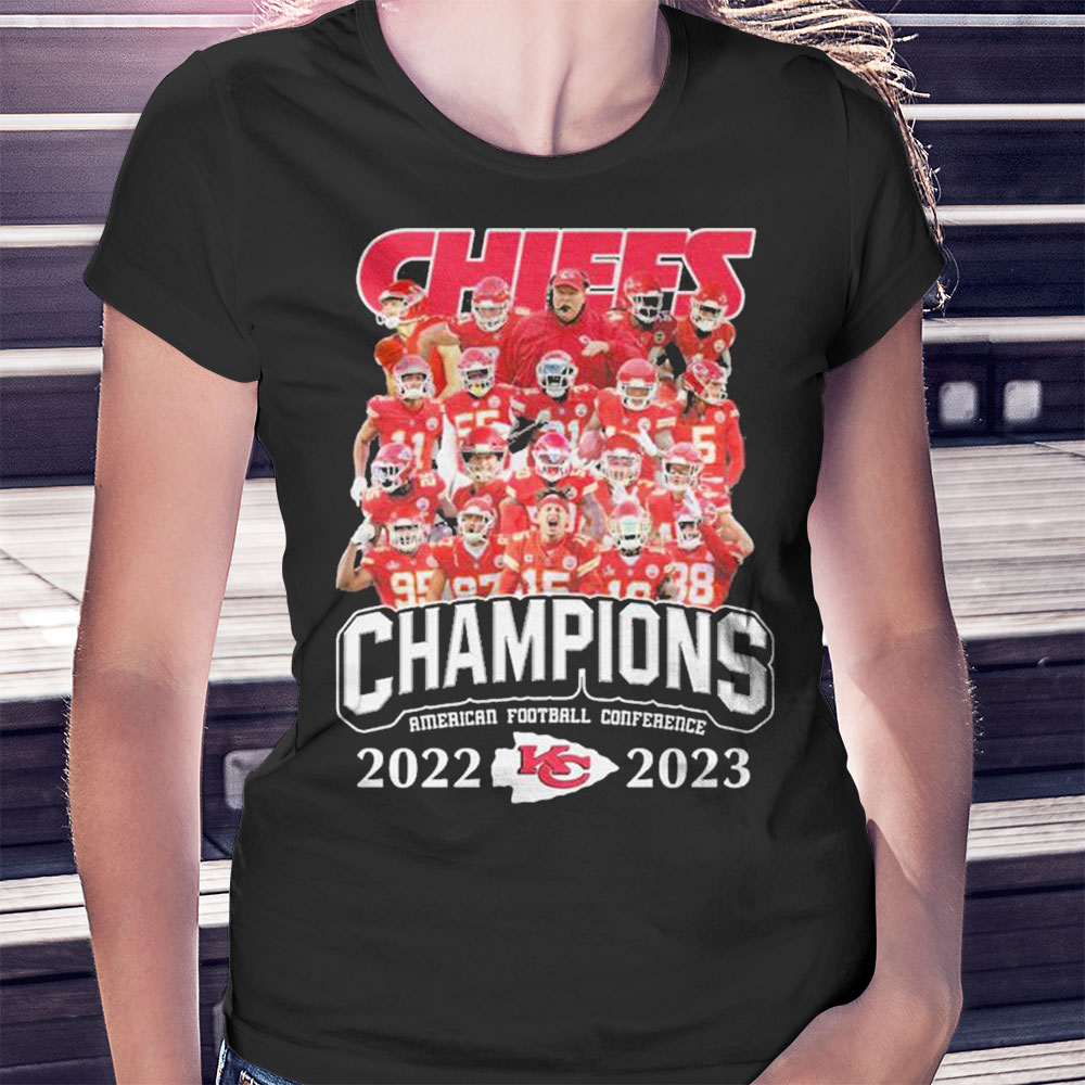Afc Champions Kansas City Chiefs Team 2022 2023 Shirt Ladies T-shirt