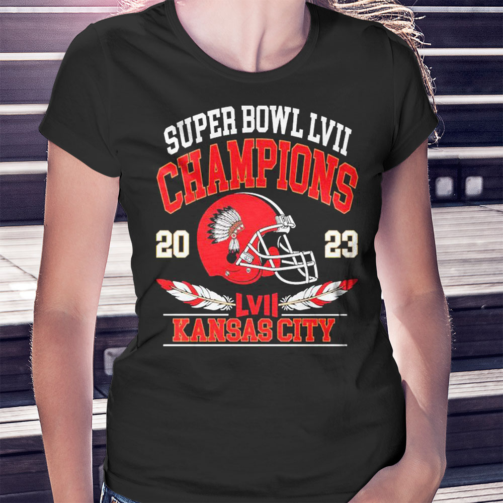 Kansas City Chiefs NFL Football Super Bowl LVII Champs 2023 T-shrit