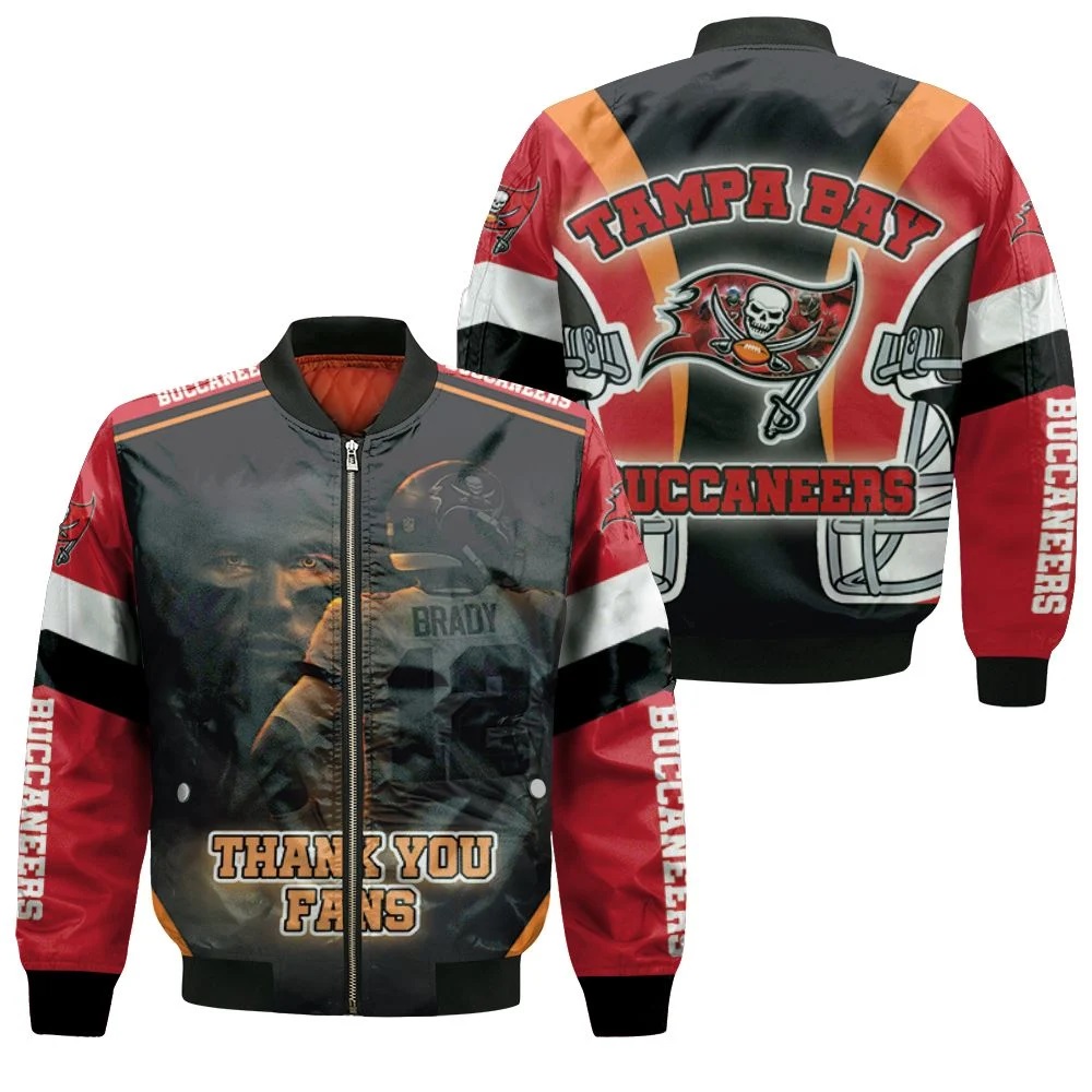 Tampa Bay Buccaneers Tom Brady 12 Bomber Jacket For Fans