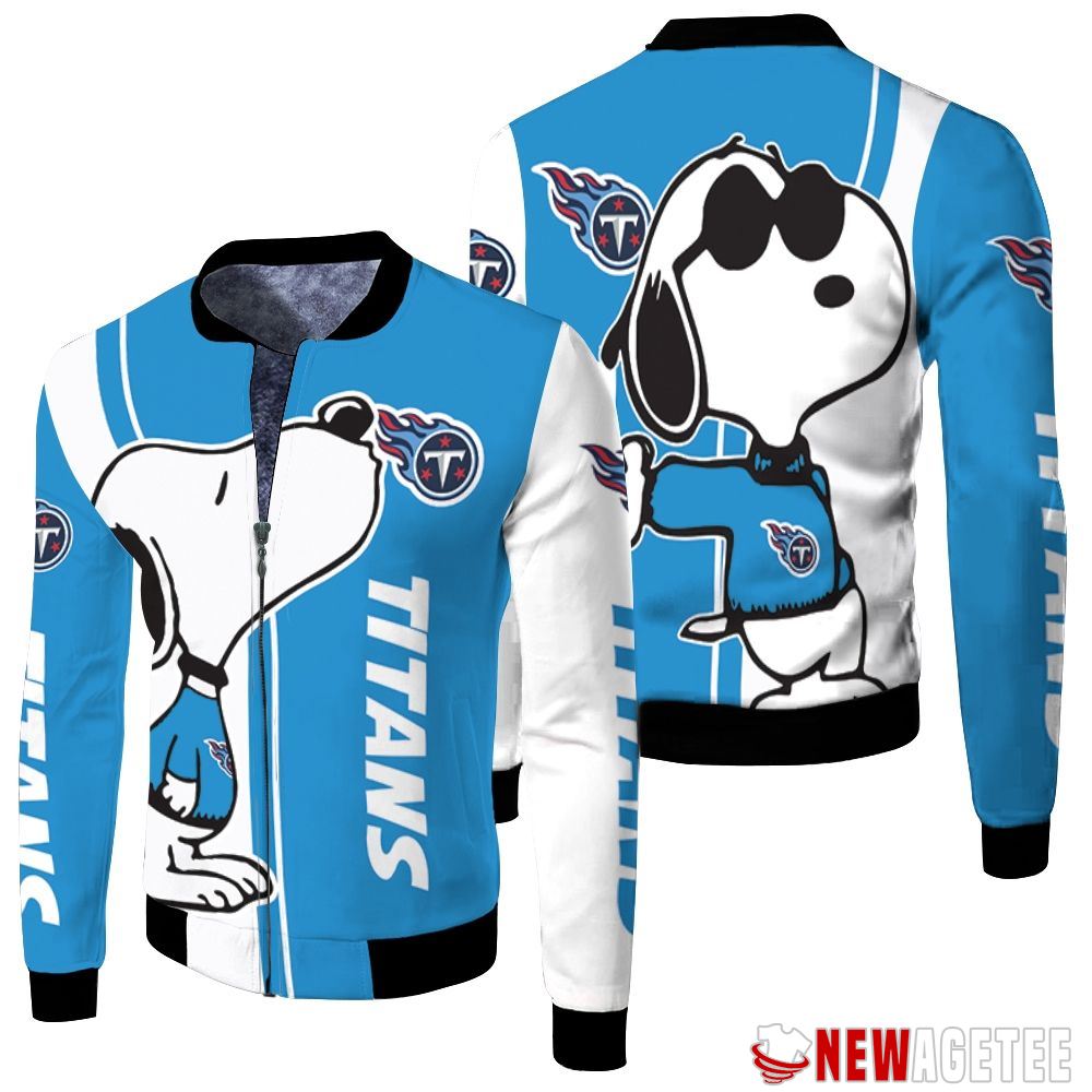 Tennessee Titans Snoopy Fleece Bomber Jacket