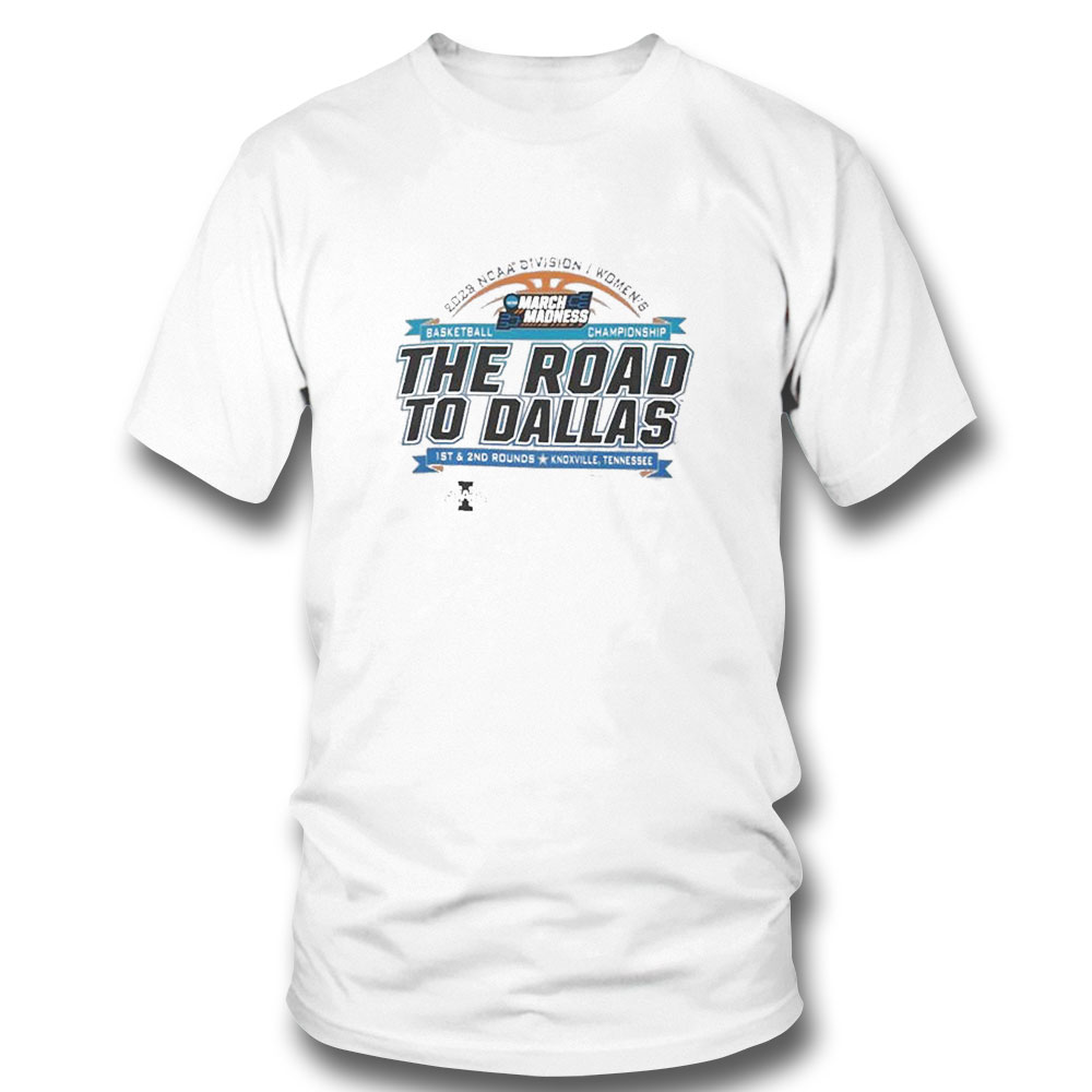 2023 Ncaa Division I Womens Basketball The Road To Dallas March Madness 1st 2nd Rounds Storrs Ct T-shirt