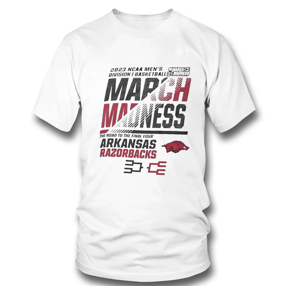 Arkansas Mens Basketball 2023 Ncaa March Madness The Road To Final Four T-shirt