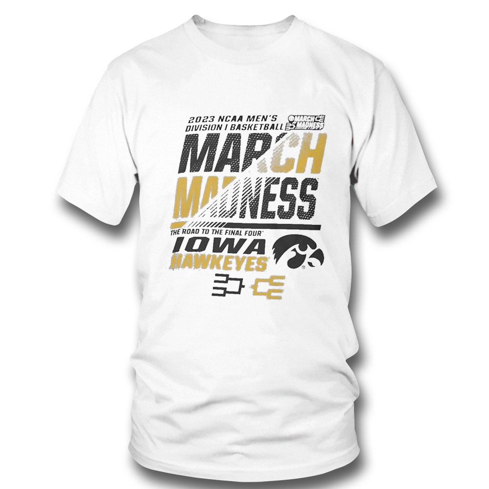 Iowa Hawkeyes Mens Basketball 2023 Ncaa March Madness The Road To Final Four T-shirt