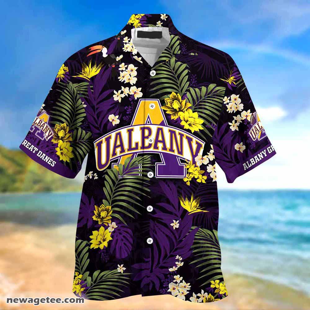 Albany Great Danes Summer Beach Hawaiian Shirt With Tropical Patterns
