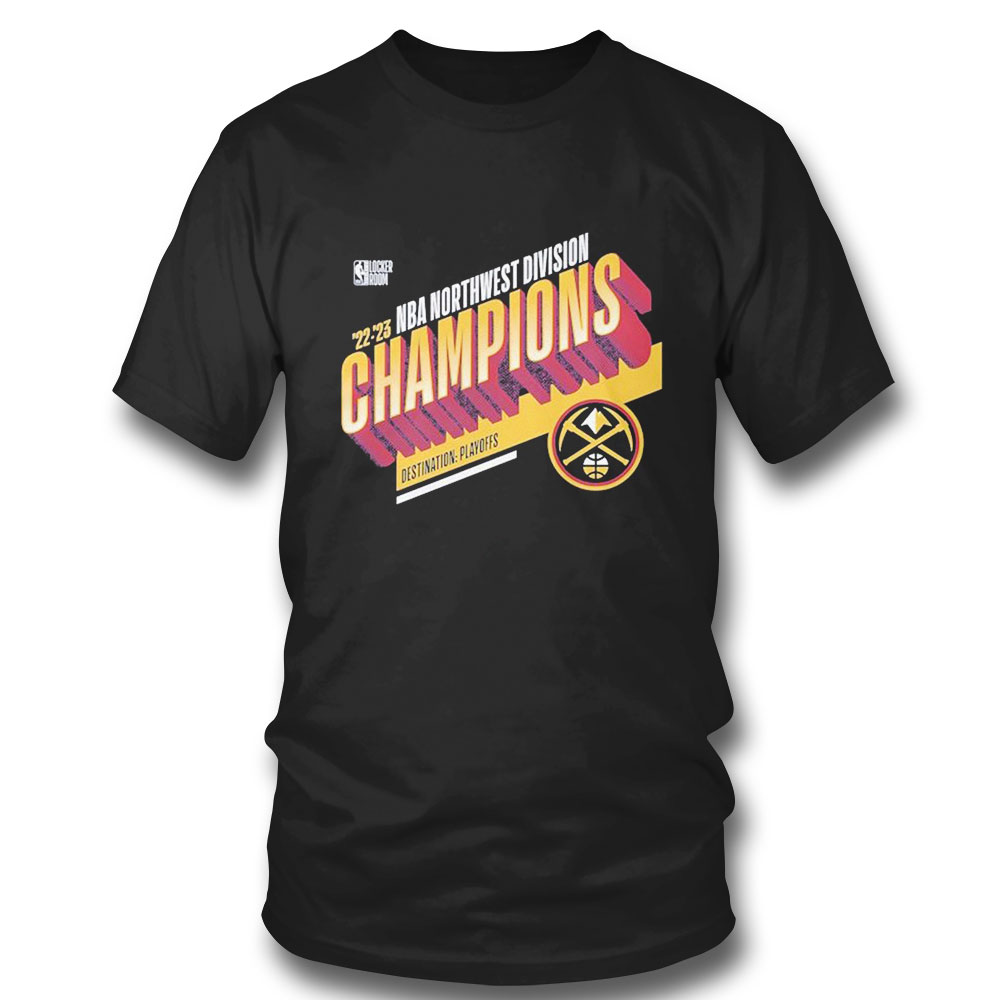 Denver Basketball 2023 Northwest Division Champions Locker Room T-shirt