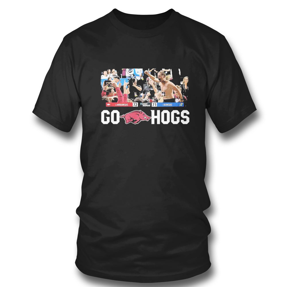 Go Hogs Arkansas March Madness Kansas T-shirt
