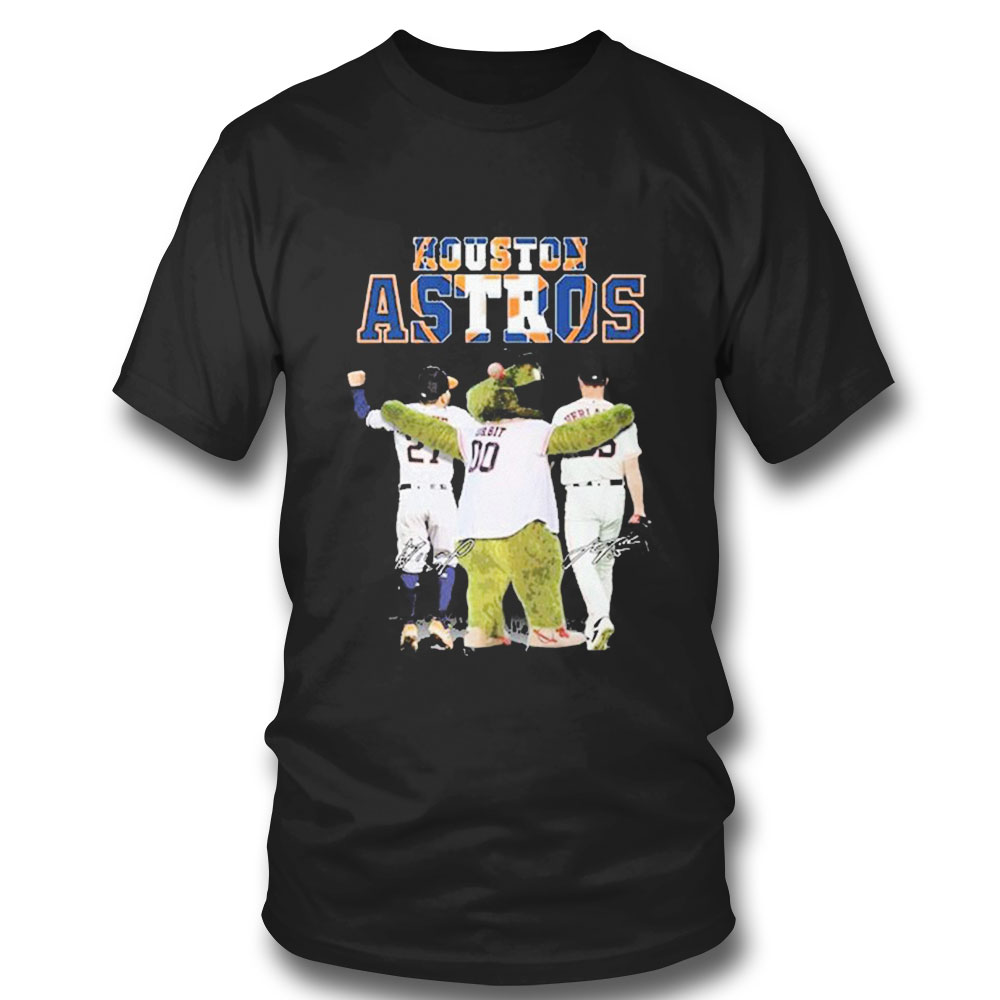 Houston Astros Altuve Character Pressly Signature T-shirt