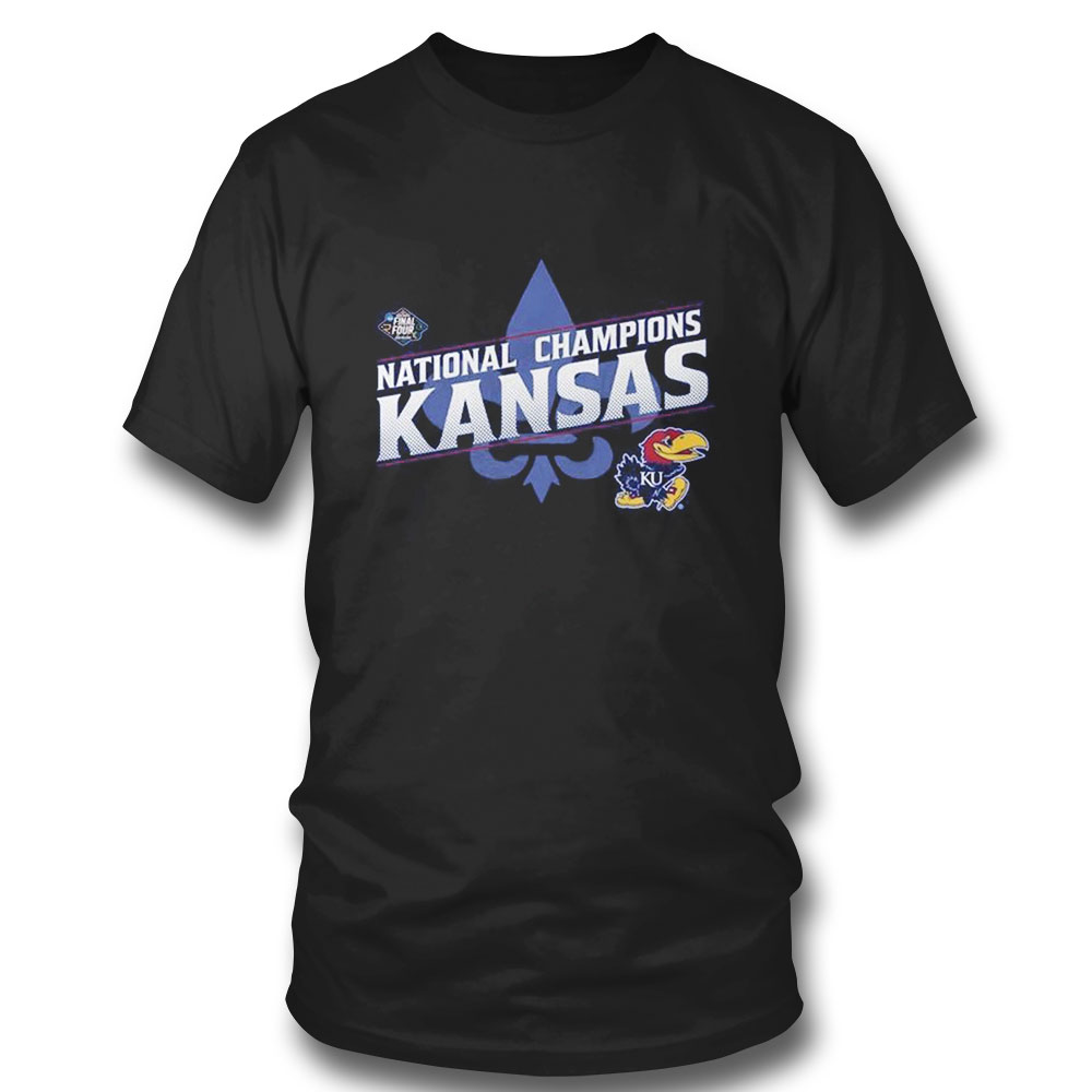 Kansas Jayhawks Toddler 2022 Ncaa Mens Basketball National Champions Bracket T-shirt