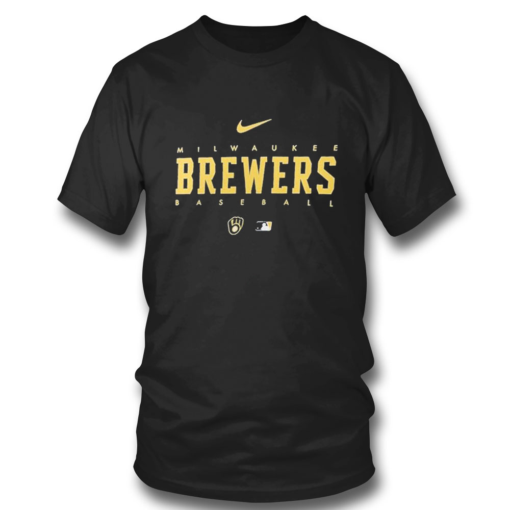 Milwaukee Brewers Nike Womens Authentic Collection Legend Performance T-shirt Hoodie
