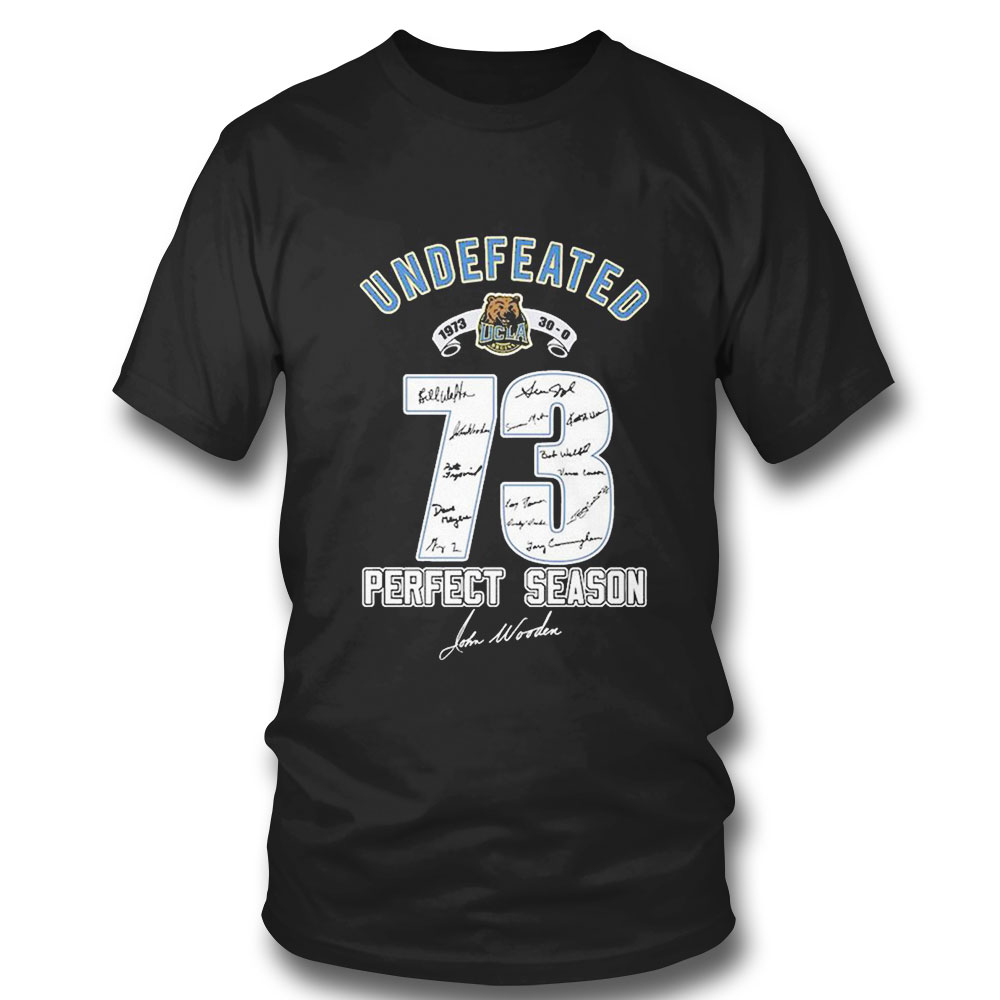 Undefeated Ucla 73 Perfect Season Signature T-shirt