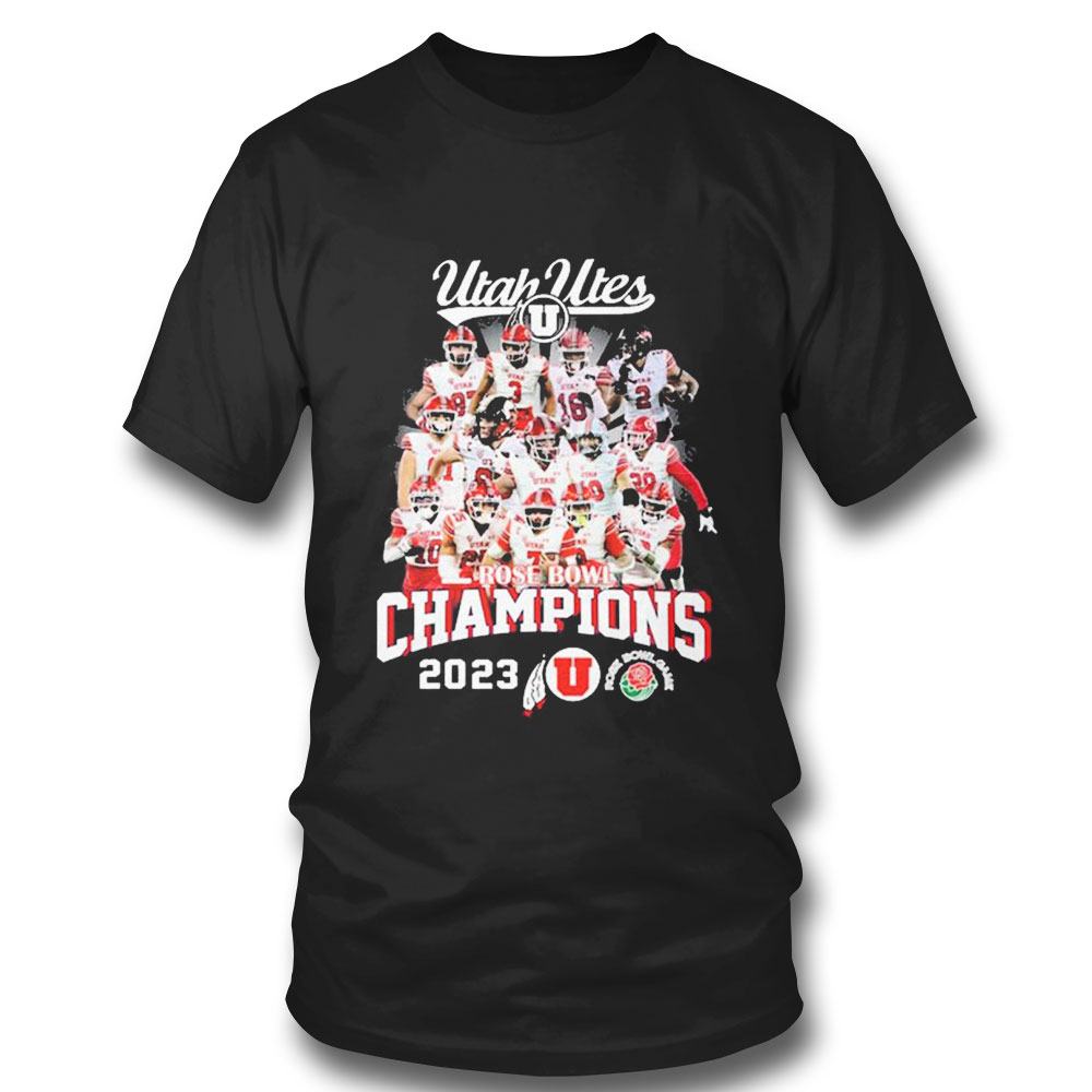 Utah Utes Rose Bowl Champions 2023 Team T-shirt