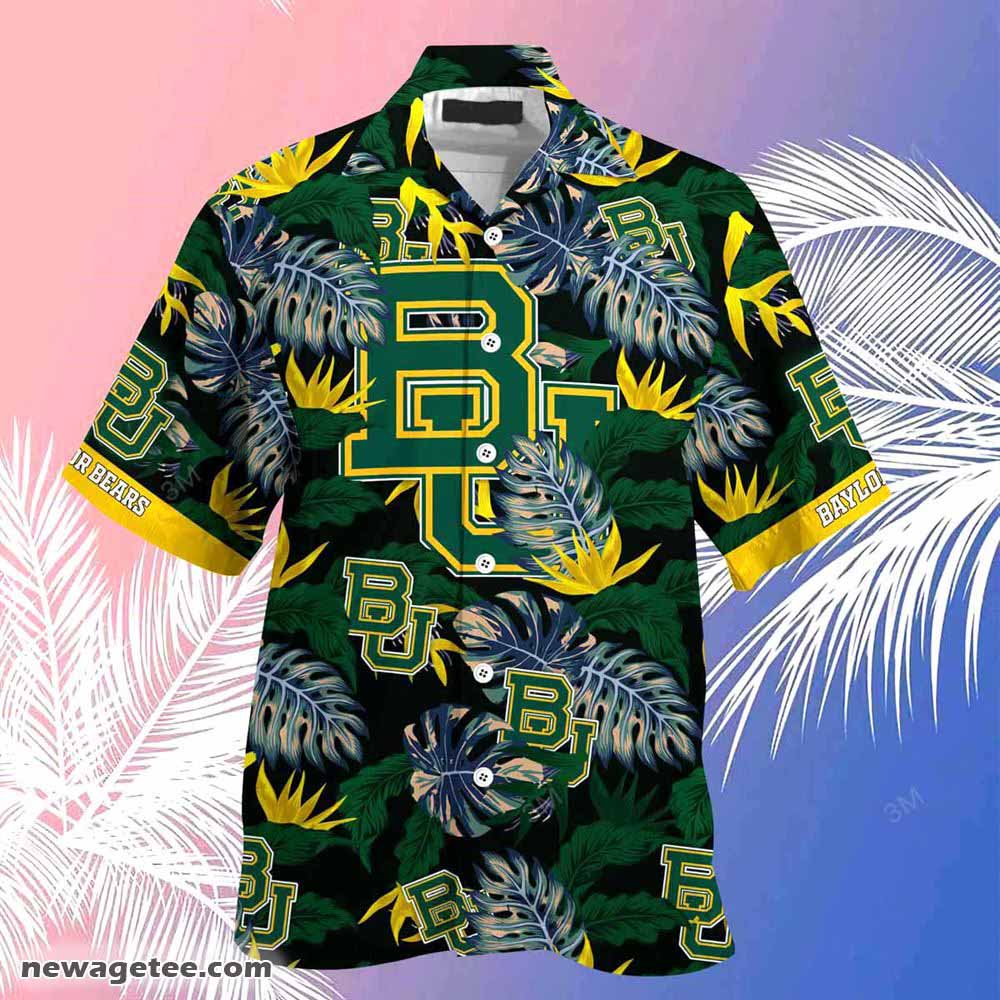 Baylor Bears Summer Beach Hawaiian Shirt Stress Blessed Obsessed