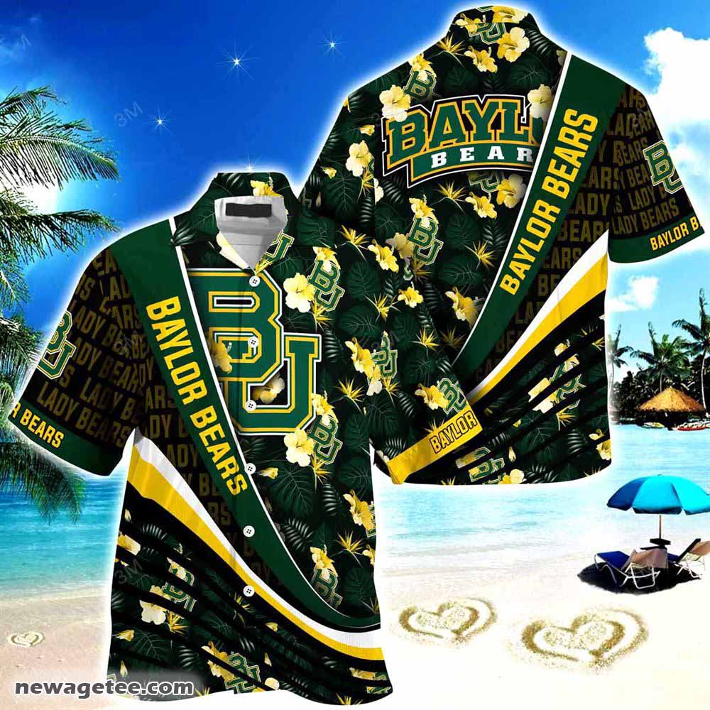 Baylor Bears Summer Beach Hawaiian Shirt With Tropical Patterns