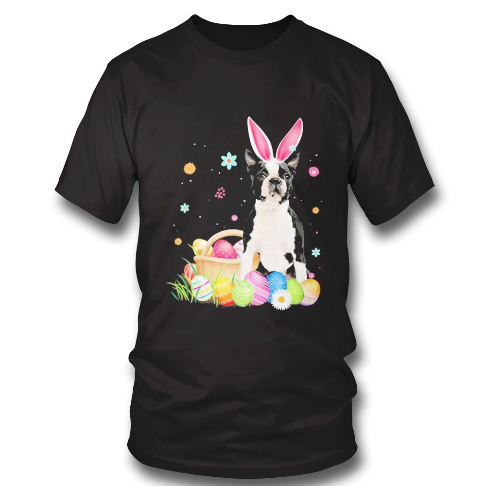 Bunny Egg Black Chihuahua Happy Eas T-shirt