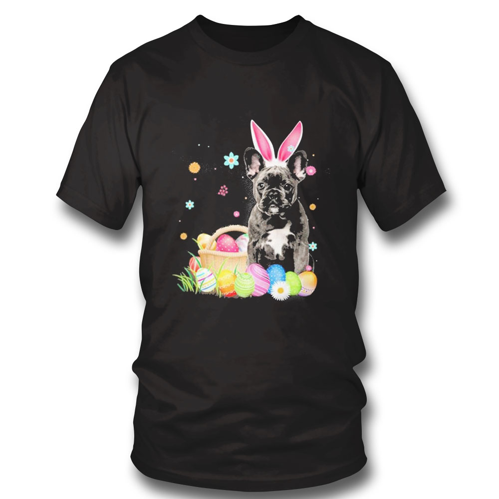 Bunny Egg Black Labrador Happy Eas T-shirt