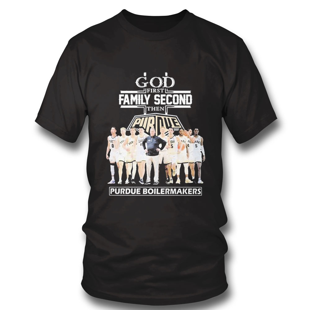 God First Family Second Then Puppies Purdue Boilermakers Shirt Hoodie
